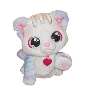 VTech Glitter Me Kitty Interactive Plush Toy White Blue Pink‎ SX22143F